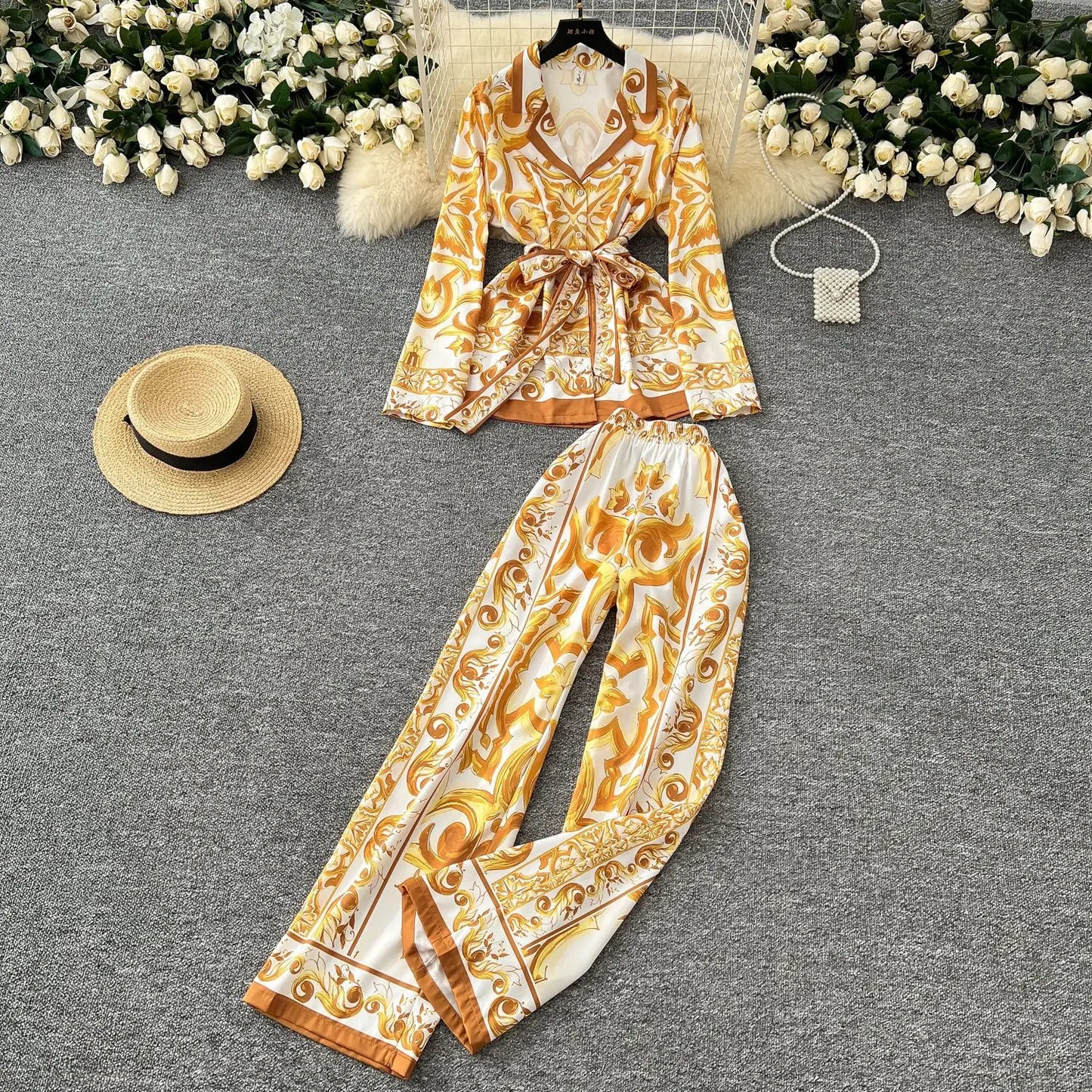 مجموعة مطبوعات البلاط الأزرق من Artful Elegance 