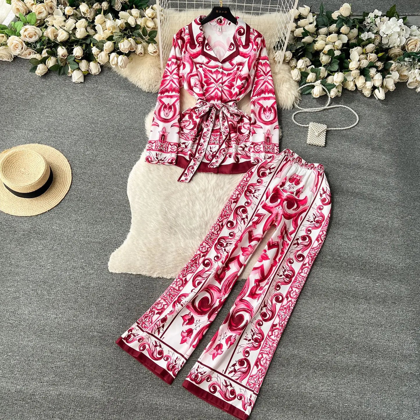 مجموعة مطبوعات البلاط الأزرق من Artful Elegance 